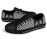 Racing Checkered Flag Low Top Shoes