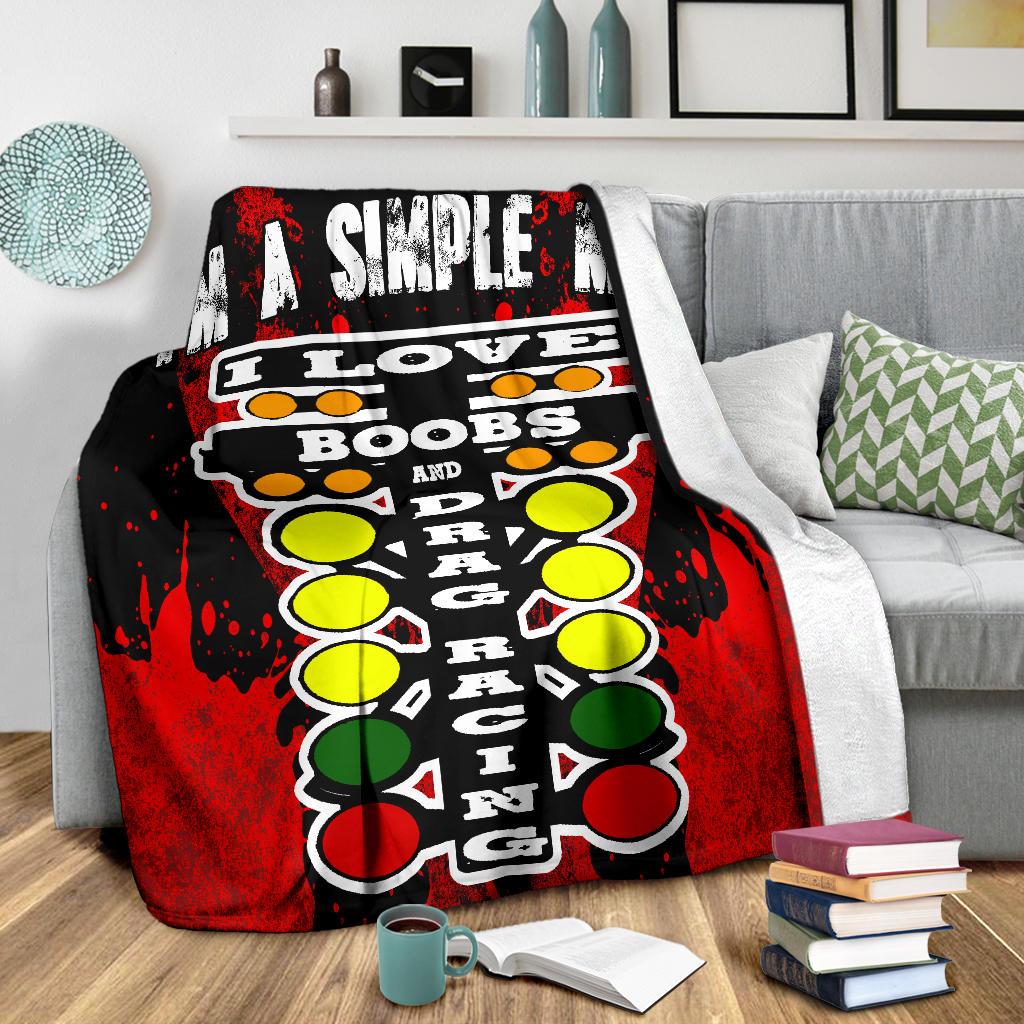 I'm A Simple Man Drag Racing Blanket