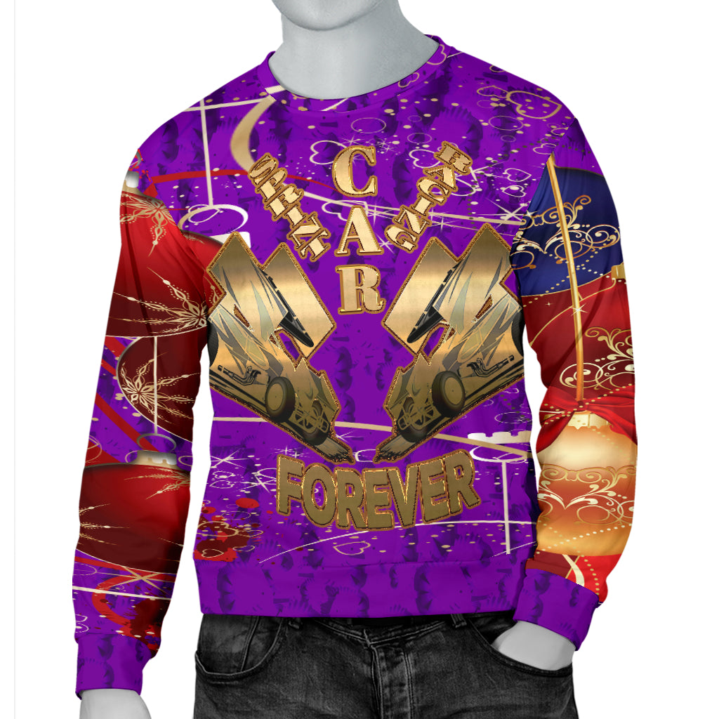 Sprint Car Racing Ugly Men's Sweater