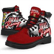 Drag Racing All-Season Boots red