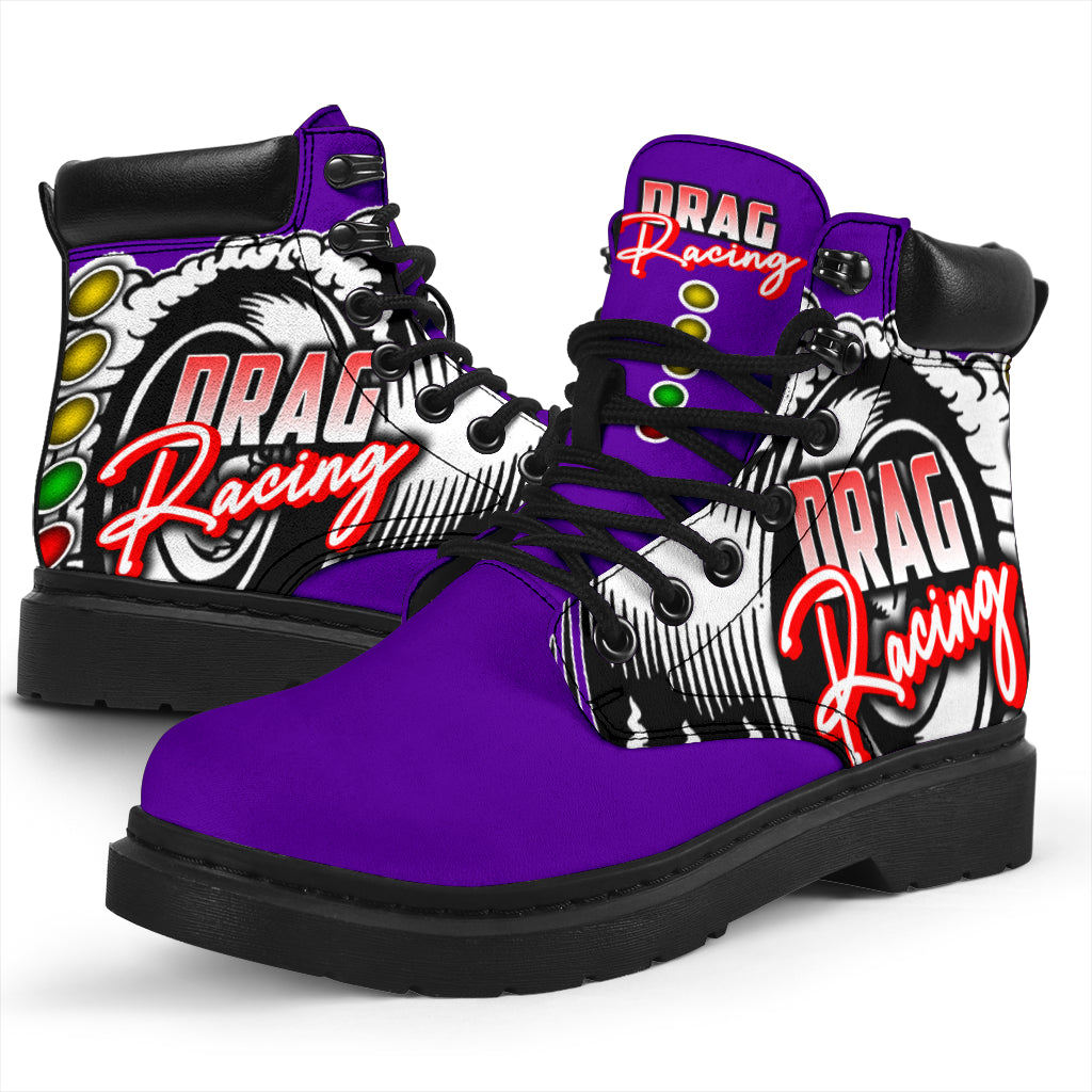 Drag Racing All-Season Boots purple