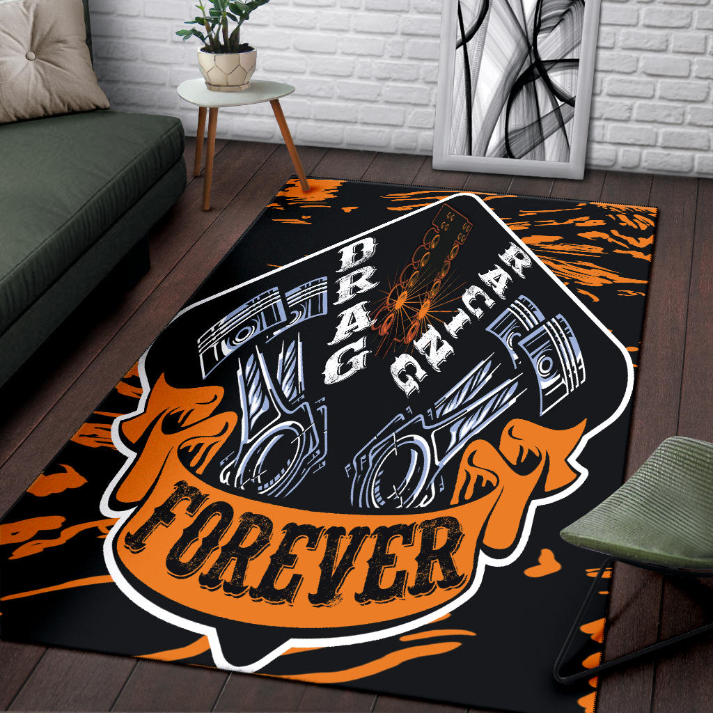 Drag Racing Forever Rug