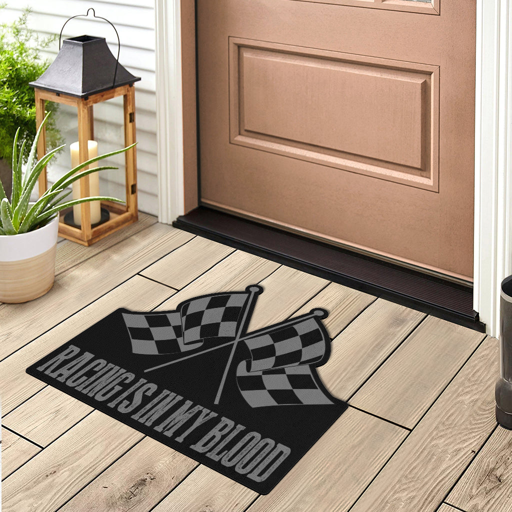 Racing Shaped Door Mats