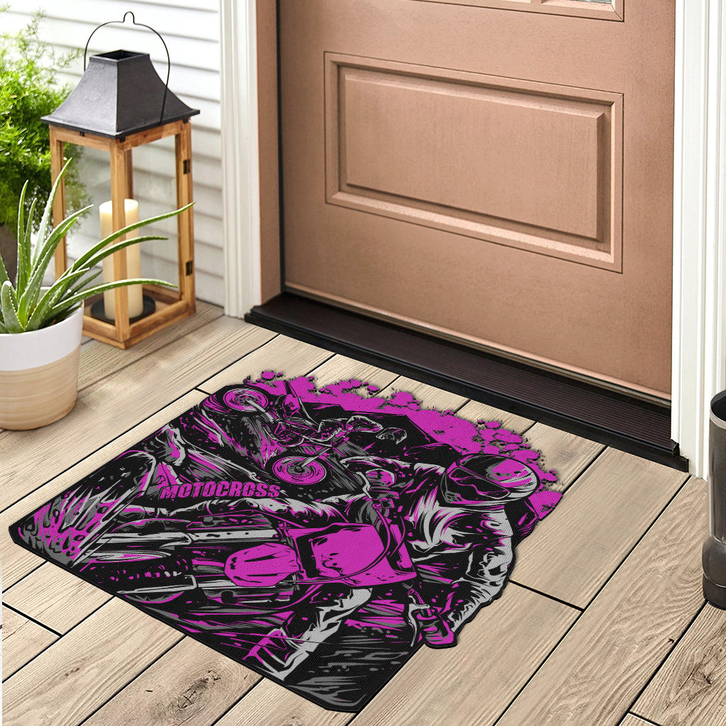 Custom Shaped Motocross Door Mat