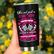 go kart racing sister tumbler