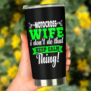 motocross wife tumbler