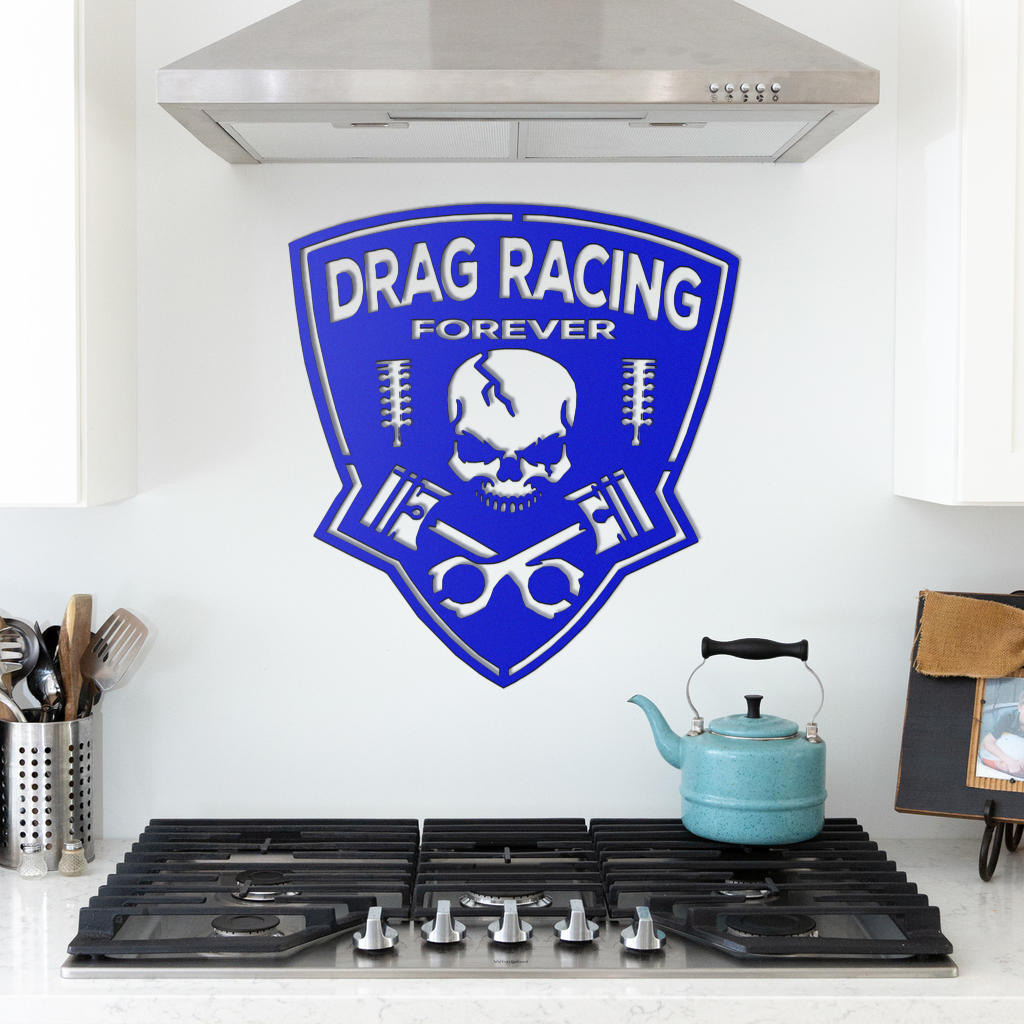 Drag Racing Forever Metal Sign