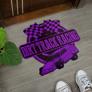Custom shaped dirt modified door mat
