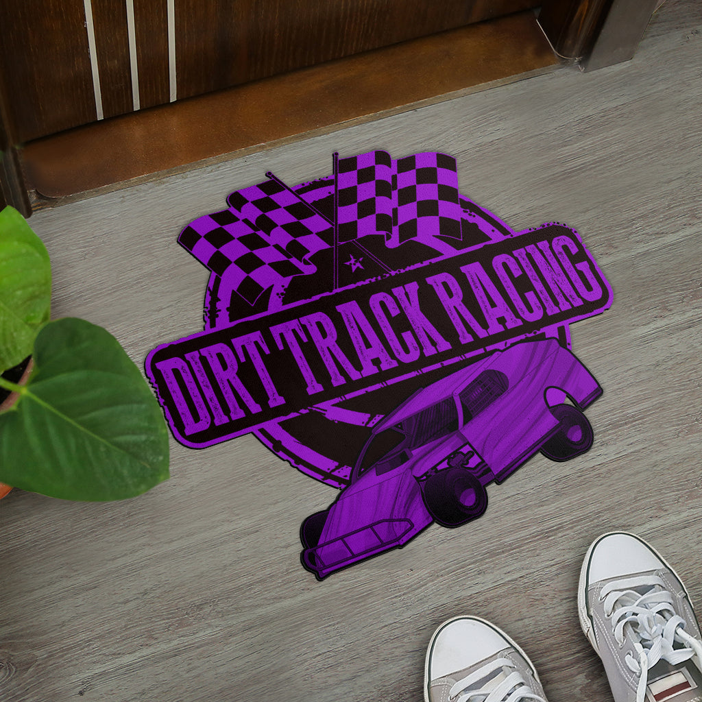 Custom shaped dirt modified door mat
