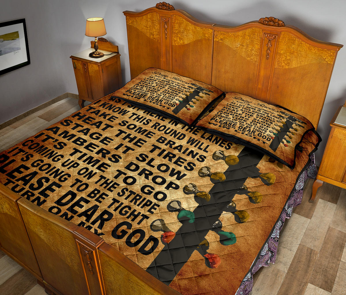 Drag Racer's Prayer Quilt Bed Set