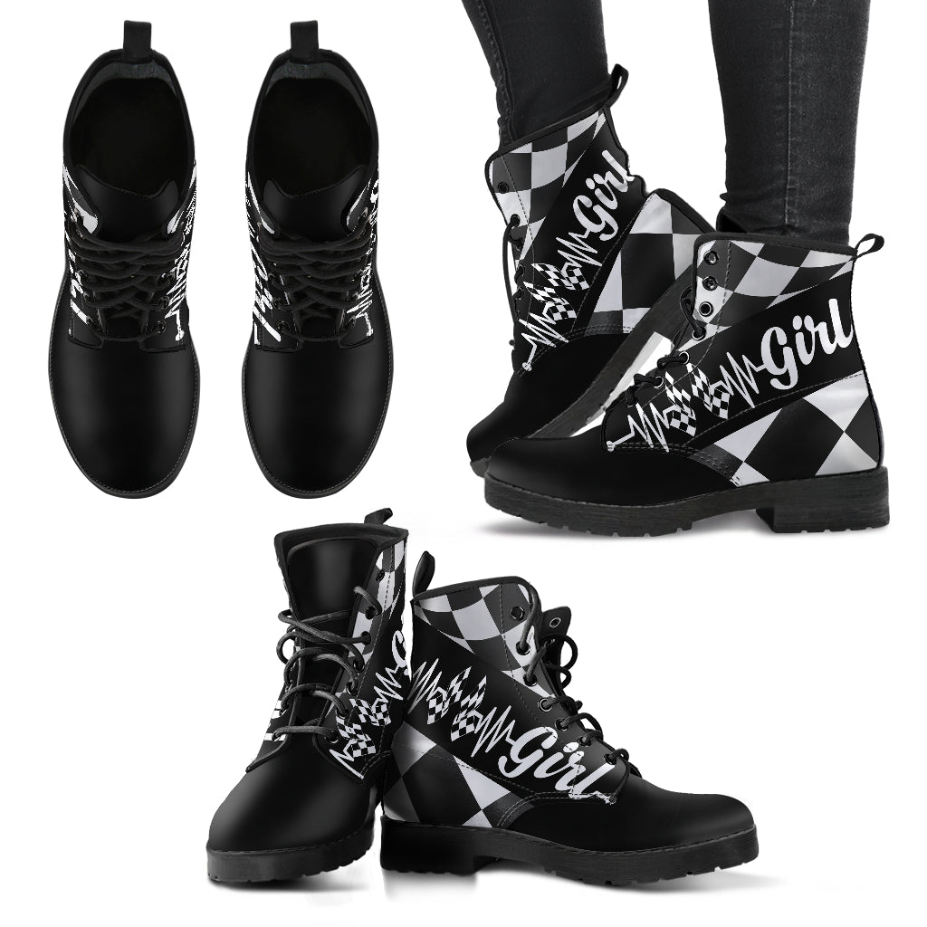 Racing Girl Heartbeat Boots