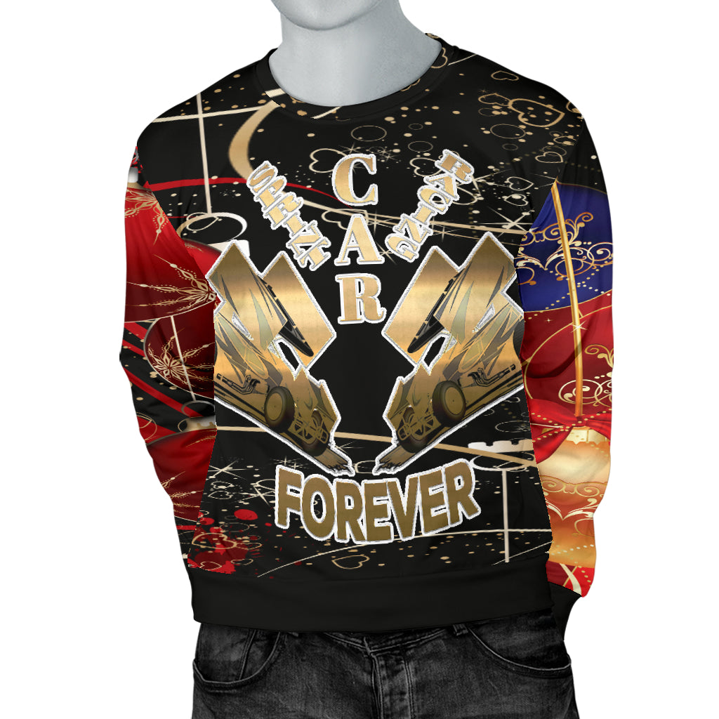 Sprint Car Racing Ugly Men's Sweater