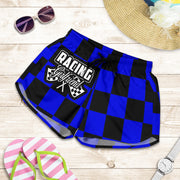 Racing Girlfriend Checkered Shorts