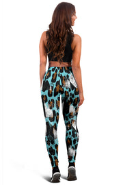 Racing Leopard Checkered Leggings