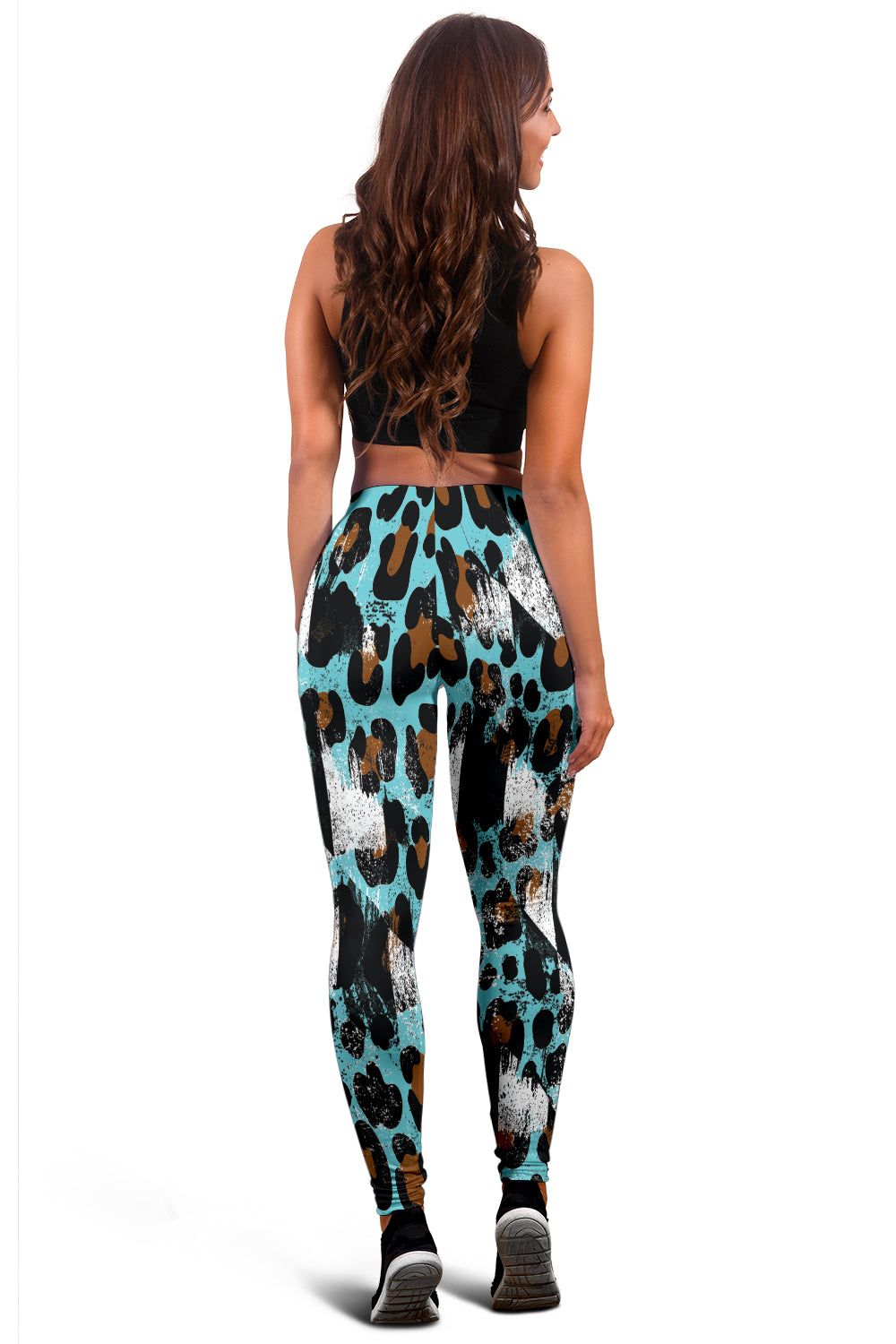 Racing Leopard Checkered Leggings
