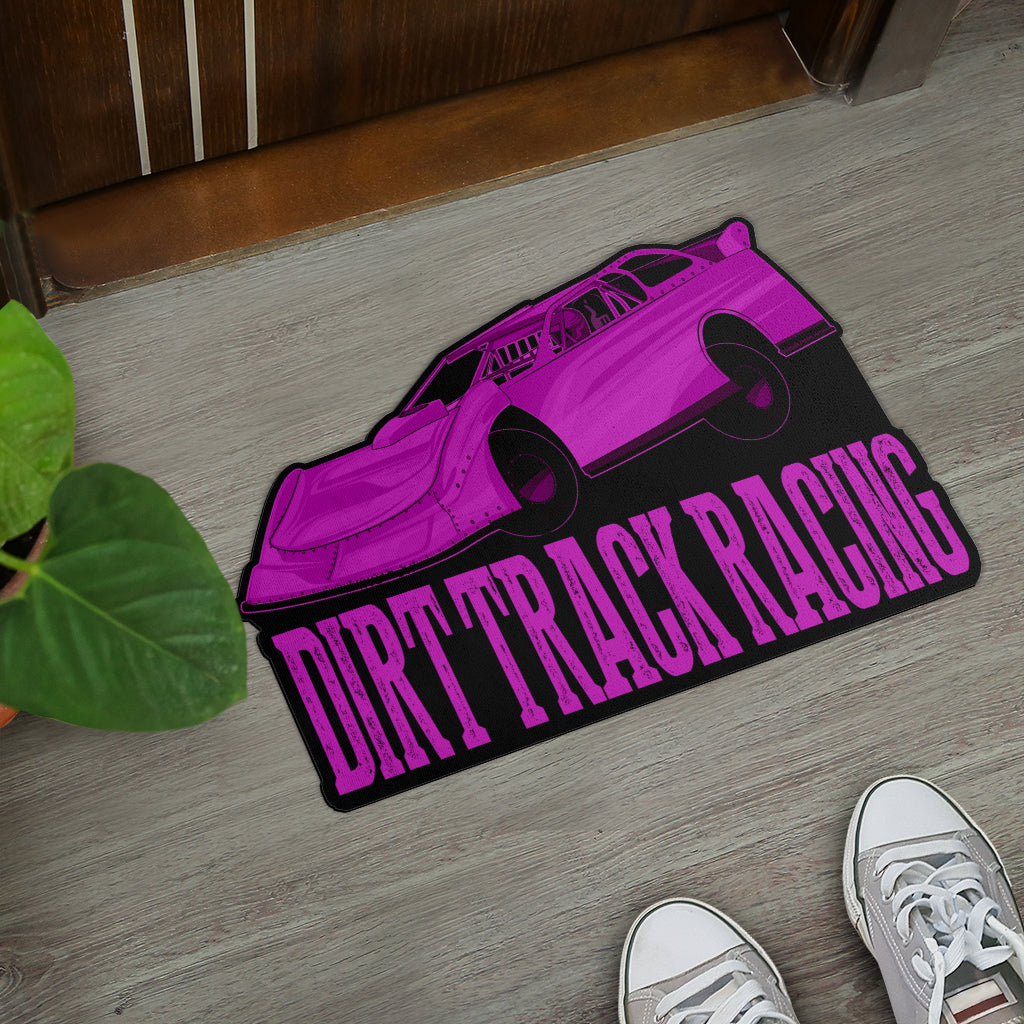 Custom shaped sprint car door mat