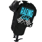 Racing Girl Checkered Trapper Hat