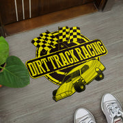 Custom shaped dirt modified door mat