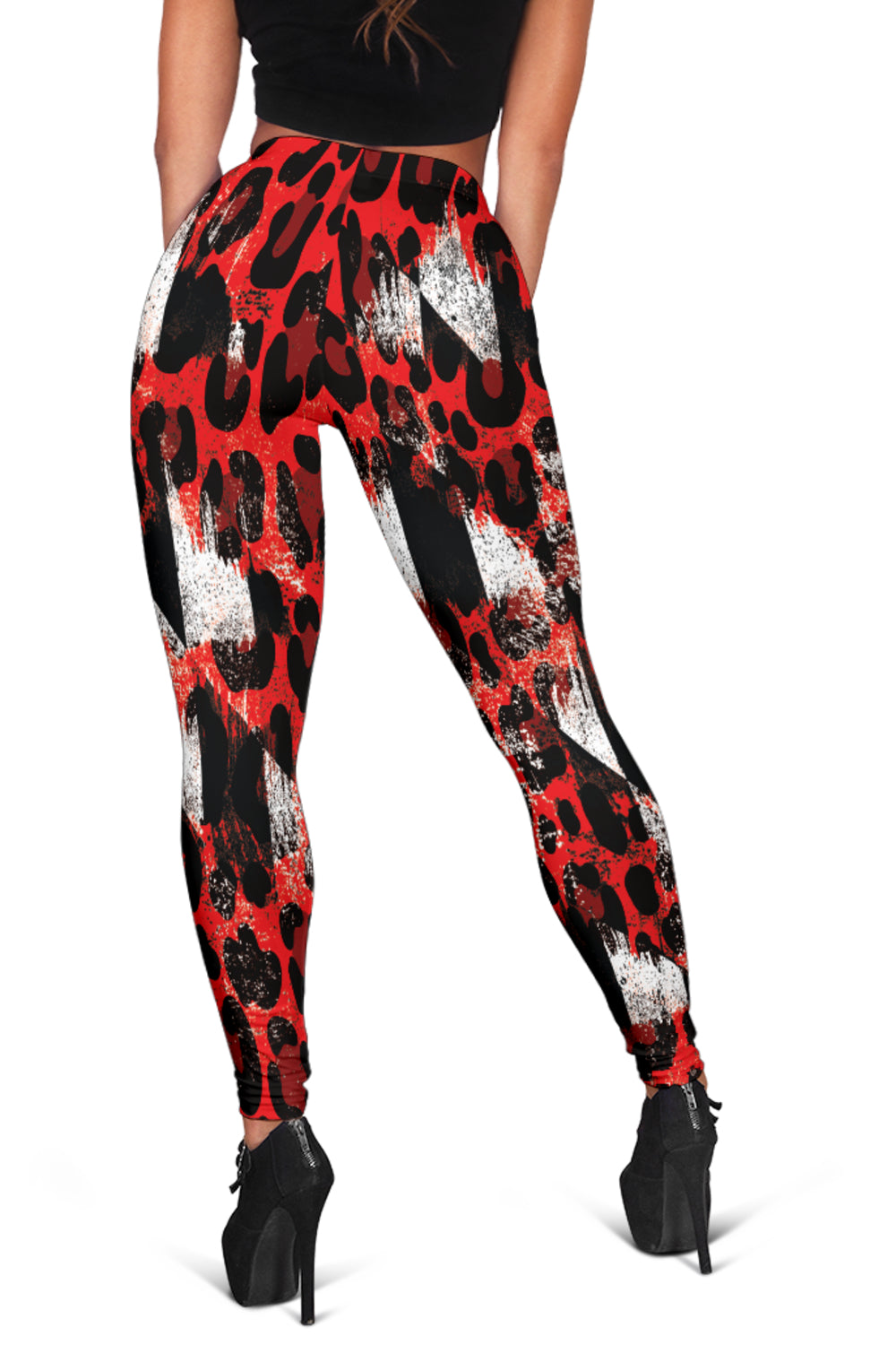 Racing Leopard Checkered Leggings