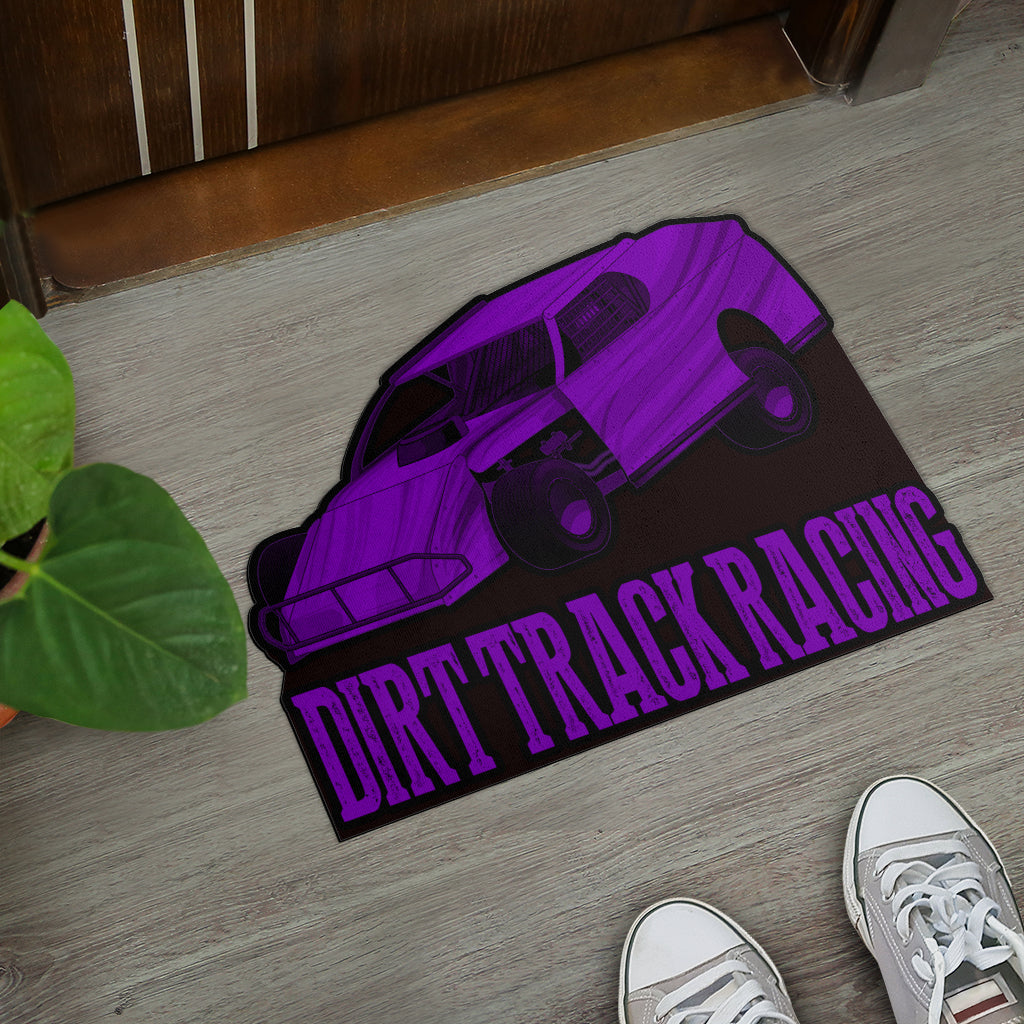 Custom shaped dirt modified door mat