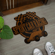 Custom shaped sprint car non-wing door mat