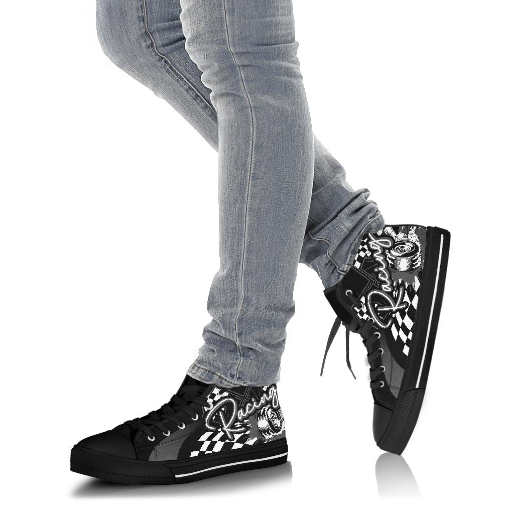 Racing High Top Shoes grey