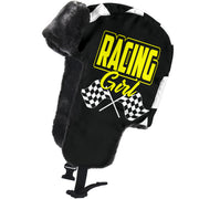 Racing Girl Checkered Trapper Hat