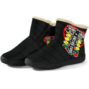 Drag Racing Heart Cozy Winter Boots