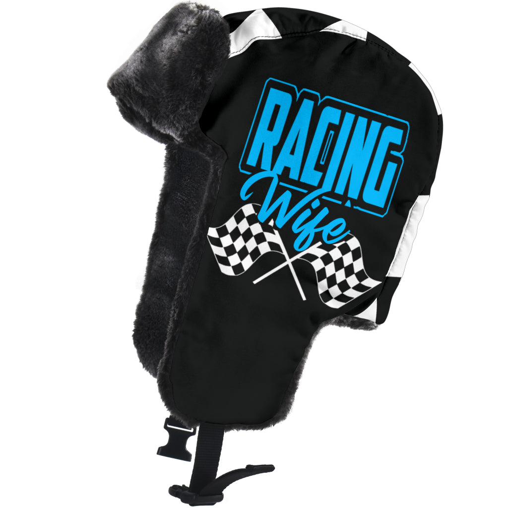 Racing Wife Checkered Trapper Hat