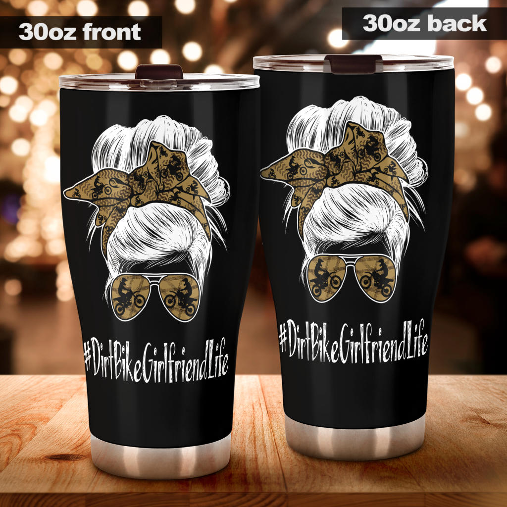 dirt bike girlfriend tumbler