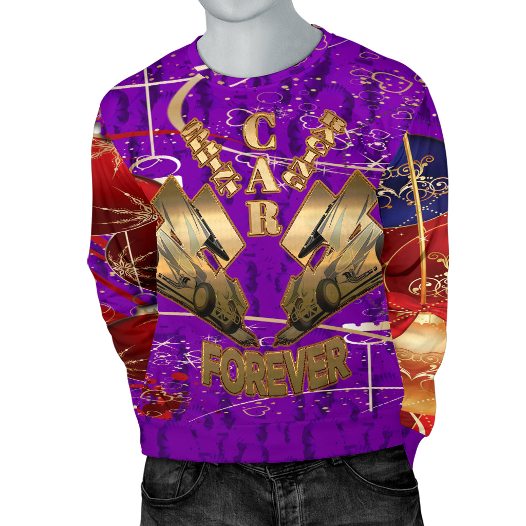 Sprint Car Racing Ugly Men's Sweater