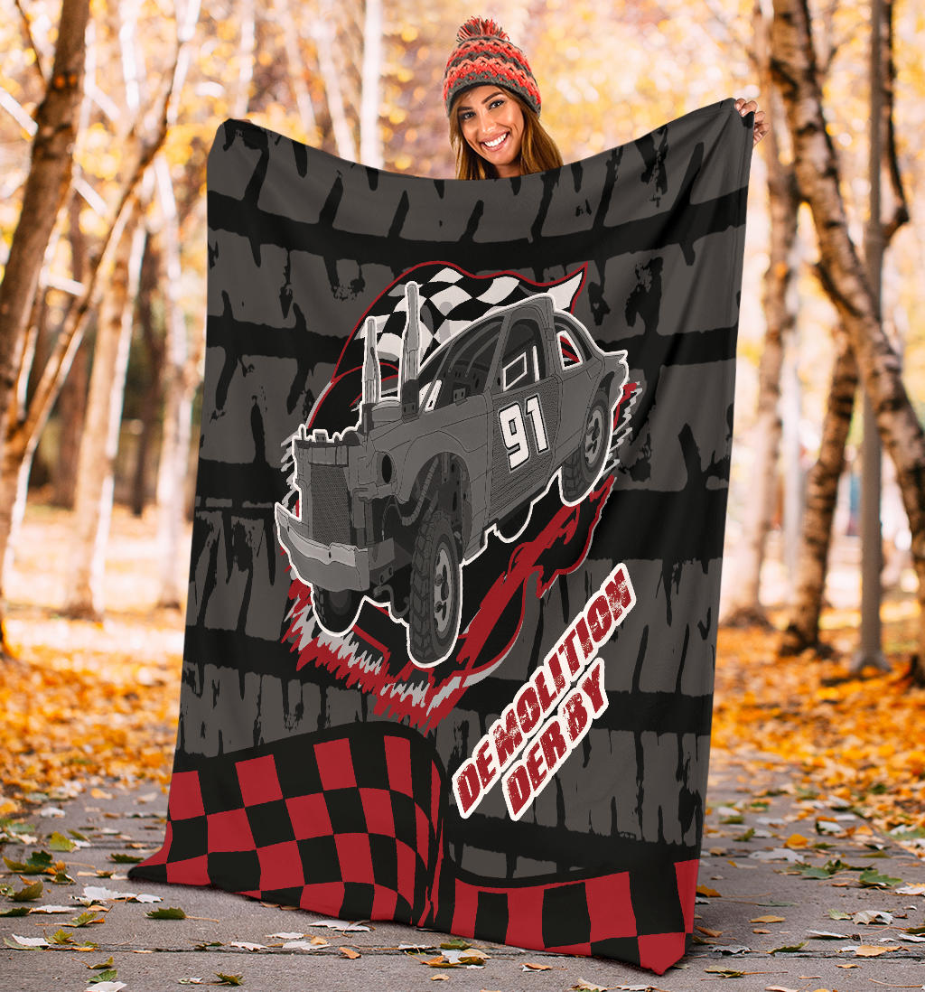 Custom demolition derby blanket N91