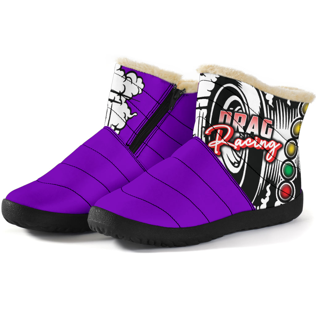 Drag Racing Cozy Winter Boots