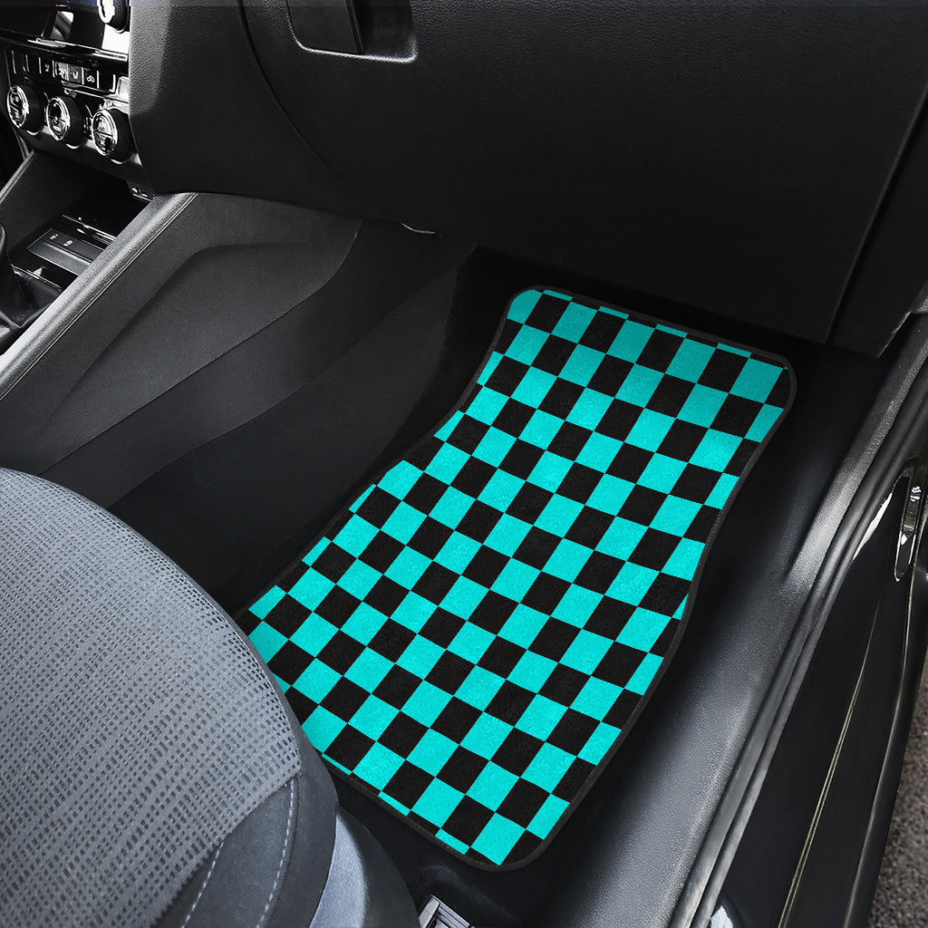 Racing Checkered Flag Car Mats
