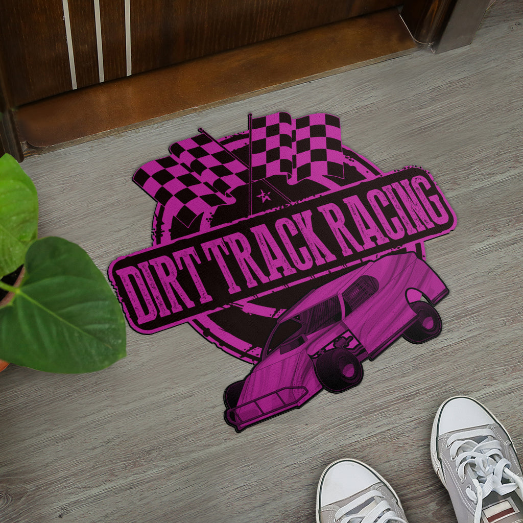 Custom shaped dirt modified door mat