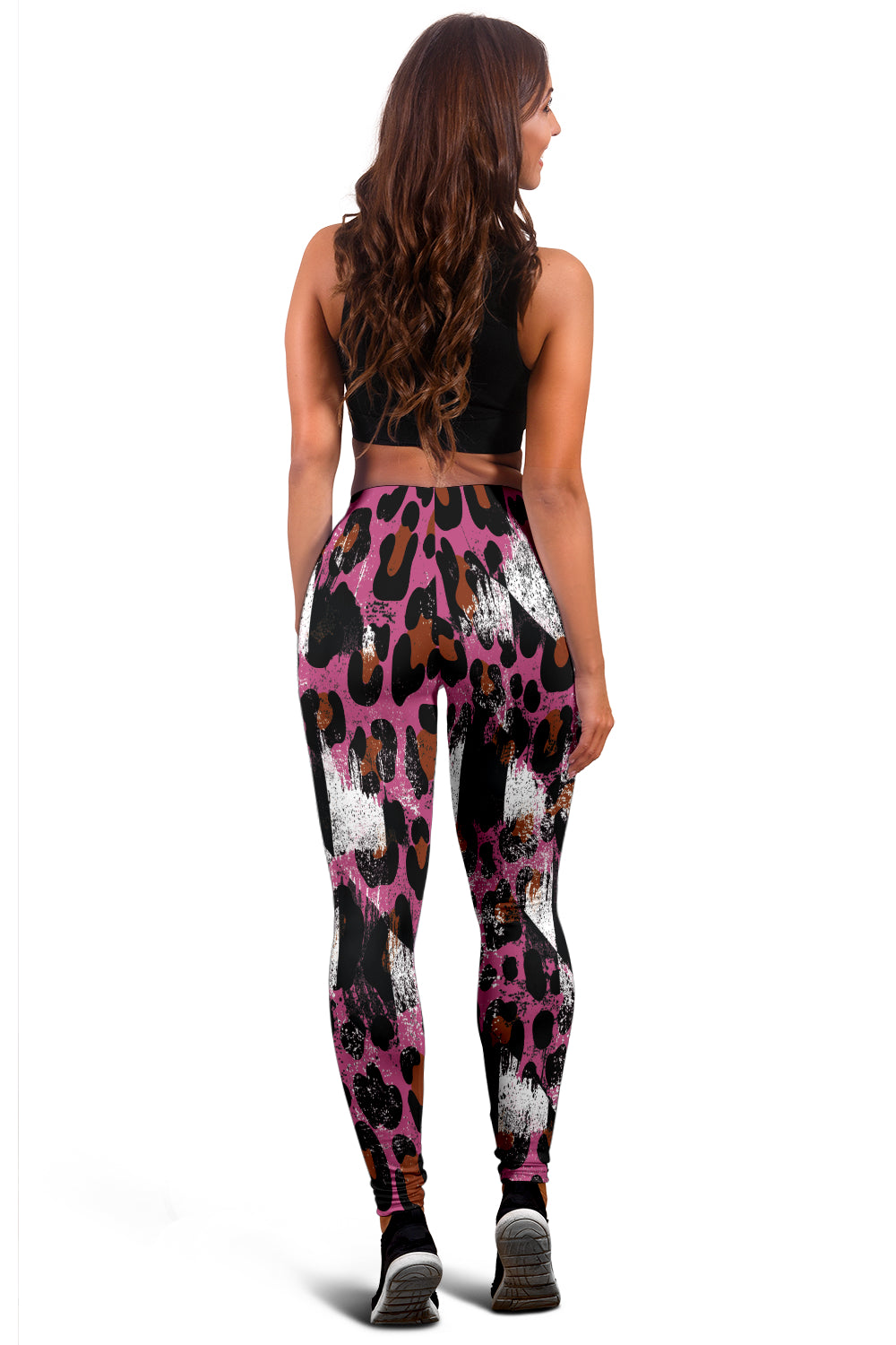 Racing Leopard Checkered Leggings