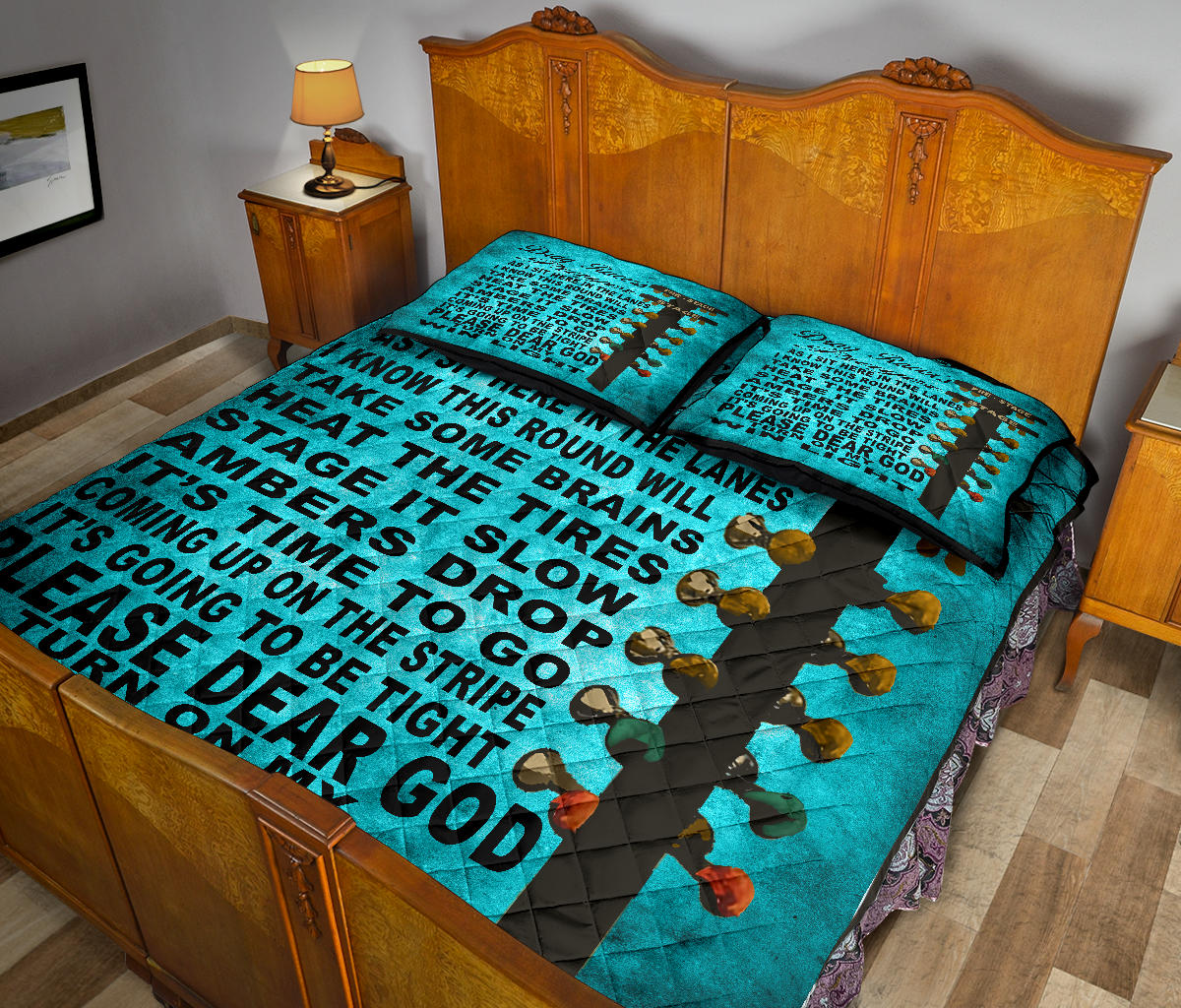 Drag Racer's Prayer Quilt Bed Set