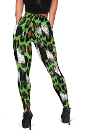 Racing Leopard Checkered Leggings