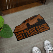 Custom shaped late model door mat