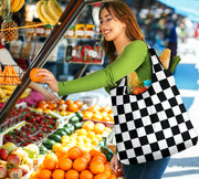 Racing Checkered Grocery Bags