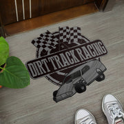 Custom shaped dirt modified door mat