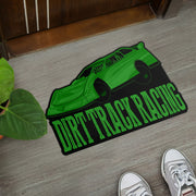 Custom shaped late model door mat