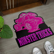 Custom Shaped Monster Trucks Door Mat