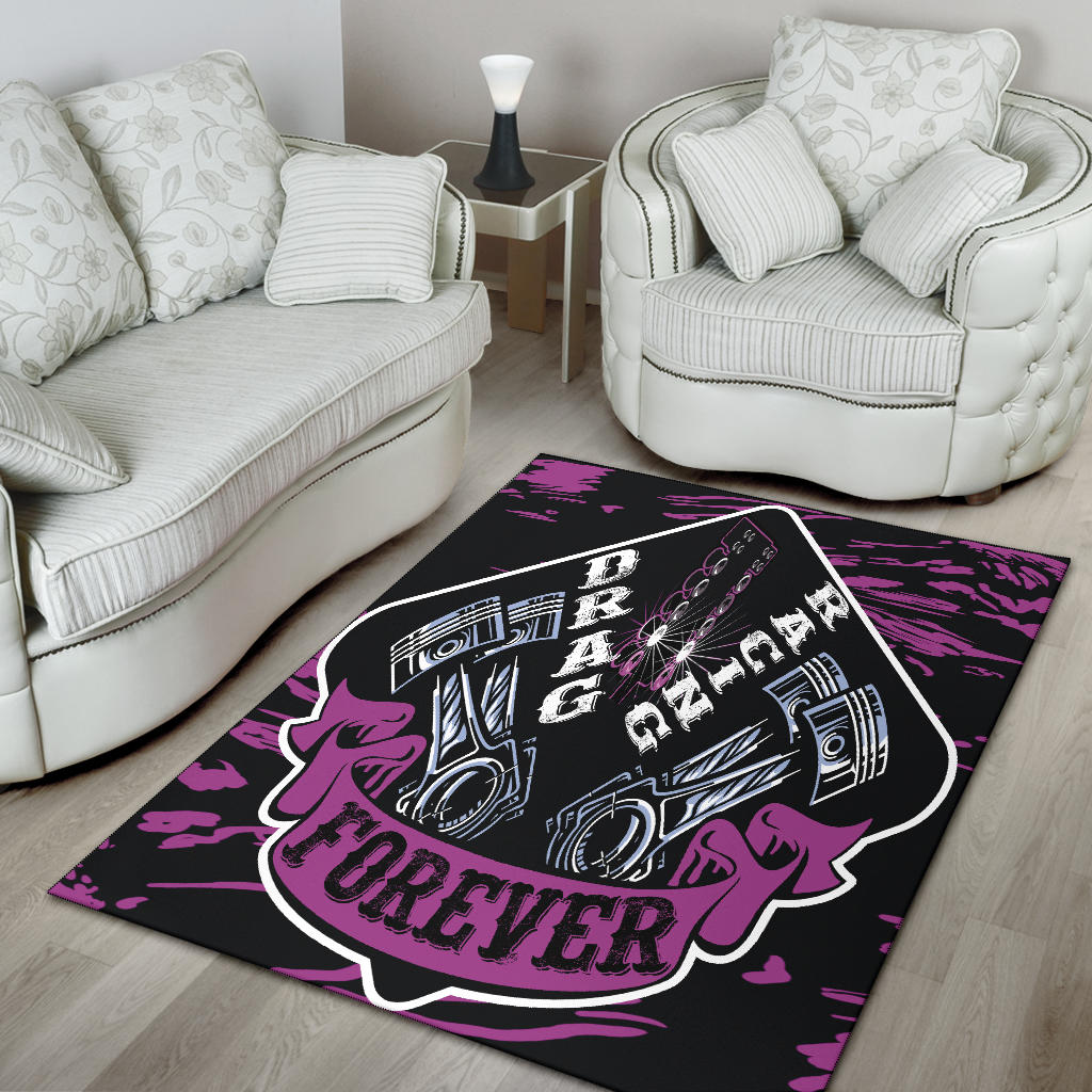 Drag Racing Forever Rug
