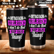 dirt track racing girlfriend tumbler