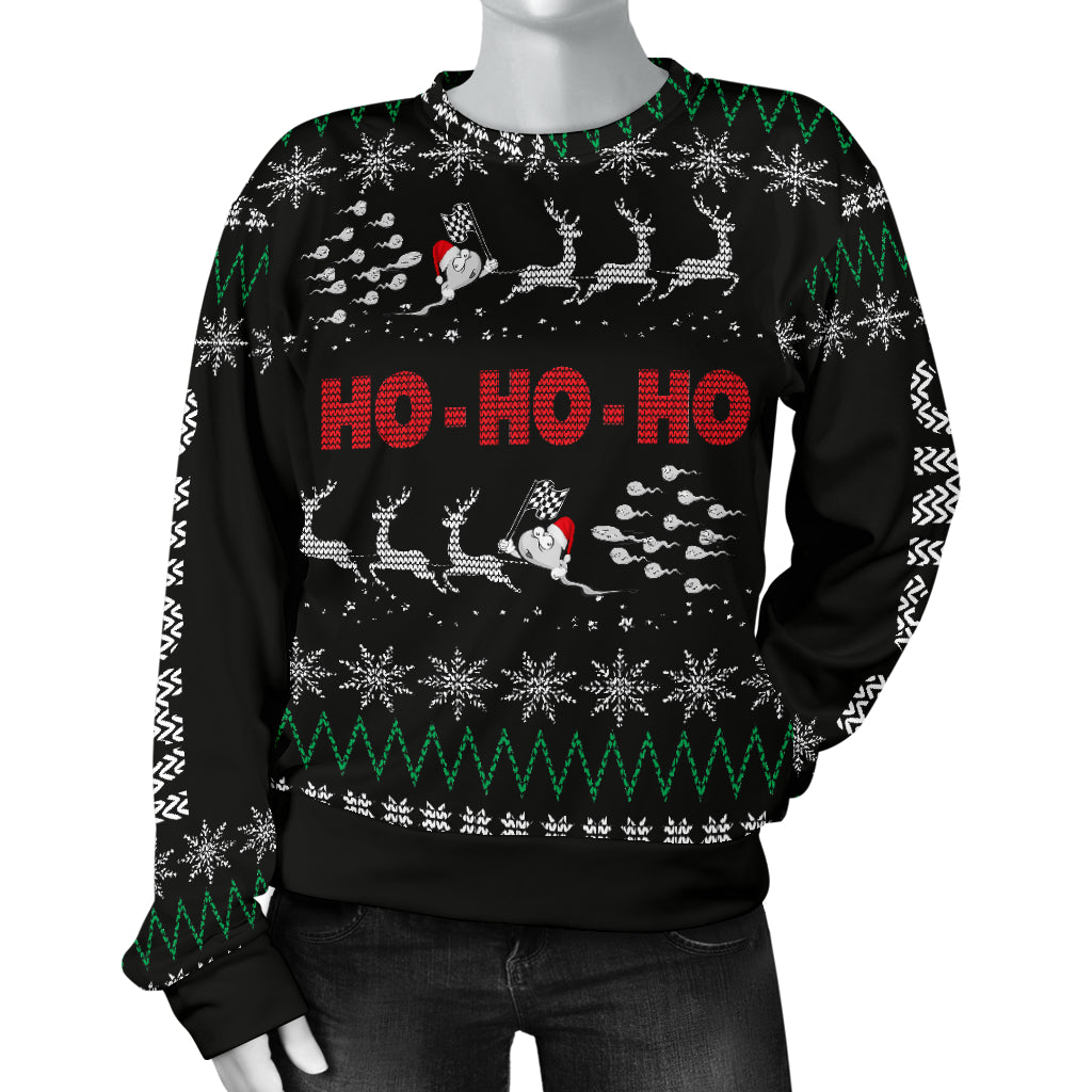 Racing women's ugly sweater
