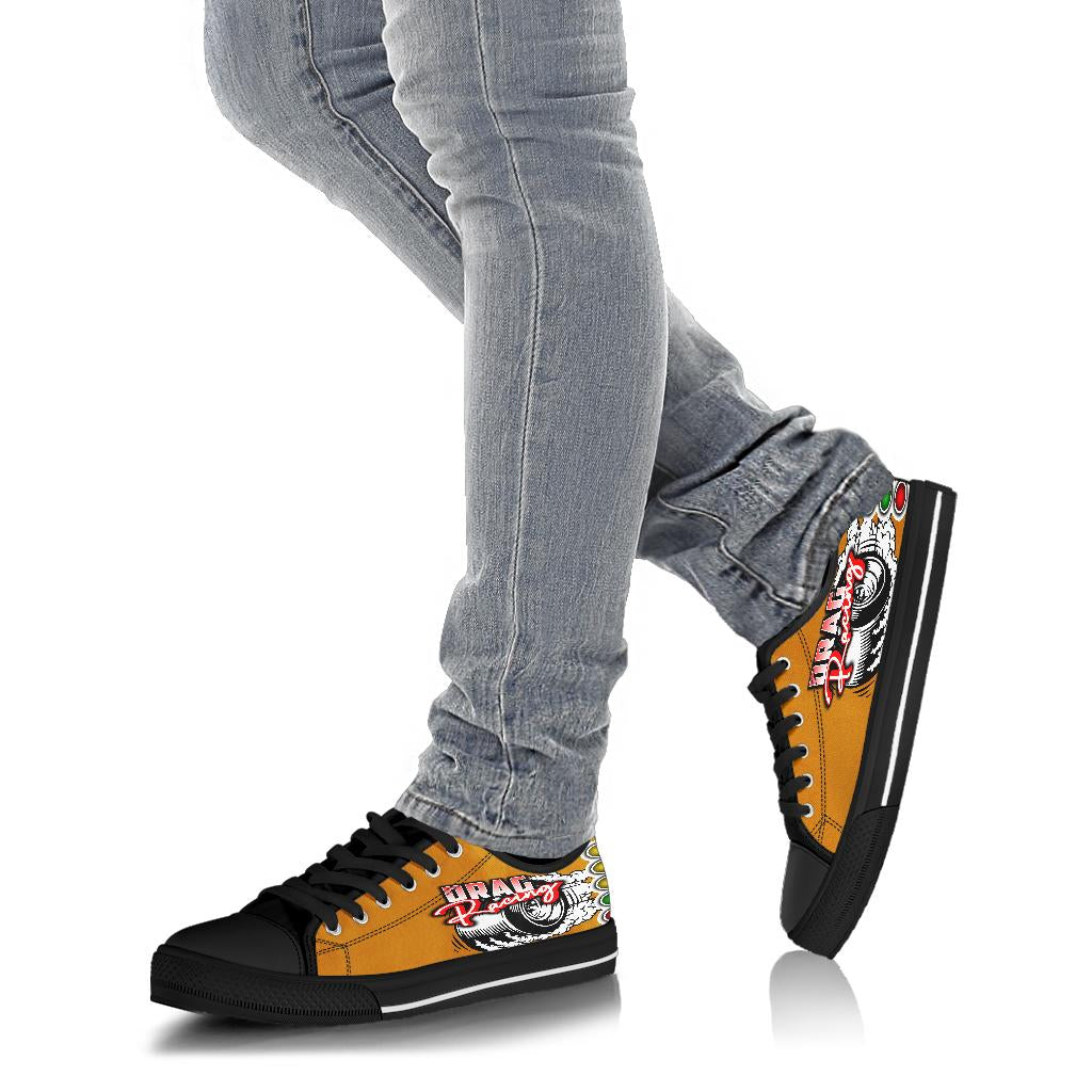 Drag Racing Low Top Shoes orange