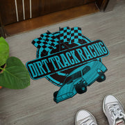 Custom shaped dirt modified door mat