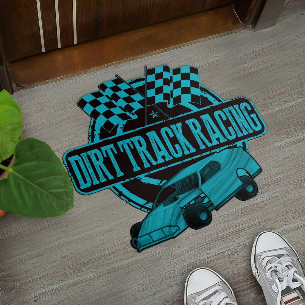 Custom shaped dirt modified door mat