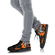 Dirt Bike Racing High Top Shoes